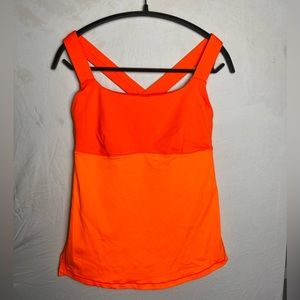 lululemon authentica orange tank